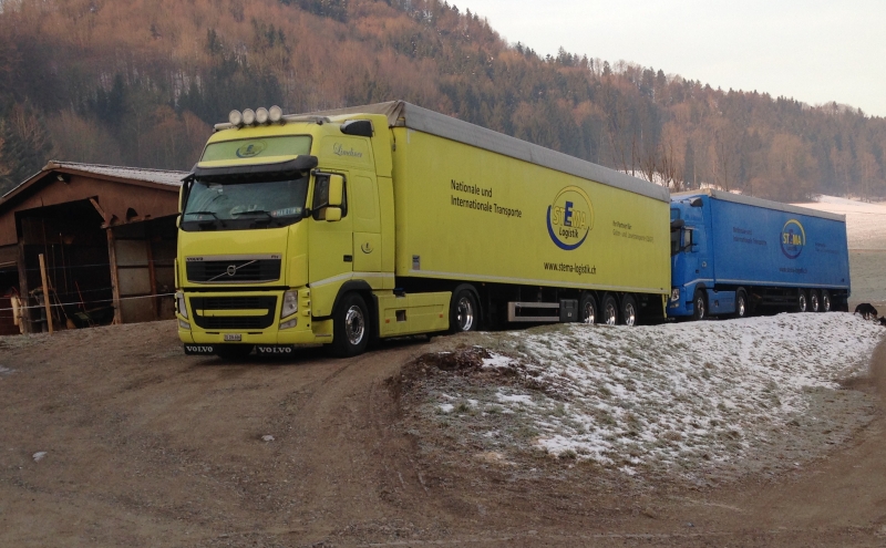 Limeliner und Blueliner zu Hause parkiert